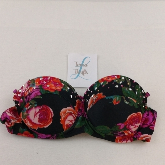 Endless sun rose bikini top size L - Picture 2 of 7